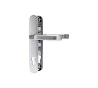 ABUS Herraje para puerta SRG92N F1 - Juego de manillas para puertas de casa - con picaporte de puerta doble - para puertas con marco estrecho - aluminio