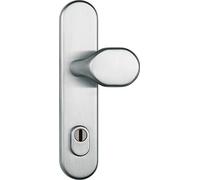 ABUS HLZS814 ER 12229 - Picaporte de seguridad con cilindro (redondo, acero)