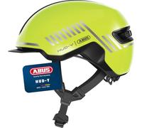 Abus HUD-Y - Luz Trasera LED magnética y Recargable y Cierre magnético - Casco de Bicicleta Moderno para Uso Diario - para Hombre y Mujer