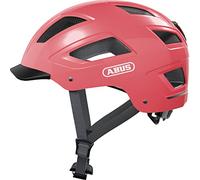 ABUS Hyban 2.0 - Casco de bicicleta urbana robusto para uso diario con carcasa dura ABS - Para hombre y mujer - Rojo, talla M