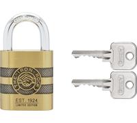 ABUS IRON ROCK 83/45 - Candado de latón con 2 llaves contra grillete de acero endurecido, nano protect, resistente a la intemperie, nivel 8