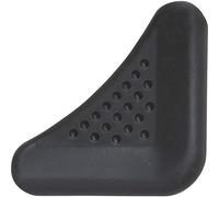 ABUS JC3100A Protector de esquinas Denny, Gris | Protector de bordes de plástico para mesas, estanterías y esquinas de muebles - Adhesivo 3M sin herramientas - Color: Negro