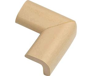 ABUS Junior Care Corner Protectors - Jannic | Seguridad para bebés | Cojín de borde | Parachoques suave | marrón | 73138