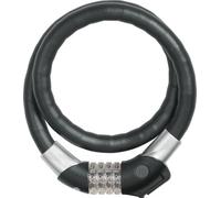 ABUS Antirrobo de cable Steel-O-Flex Raydo Pro 1460/85 TexKF - Juego de antirrobos con soporte TexKF para el cuadro de la bicicleta - 20 mm nivel de seguridad 6 - Negro