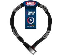 ABUS Candado bicicleta Catena 6806K/110 - Acero endurecido, tubo textil, Nivel 6 - Negro
