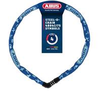 Candado de cadena ABUS Steel-O-Chain 4804C SYMBOLS - Candado con combinación para bicicletas infantiles - Nivel de seguridad ABUS 4