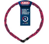 ABUS Kettenschloss Steel-O-Chain 4804C Symbols, 75 cm, Rosa
