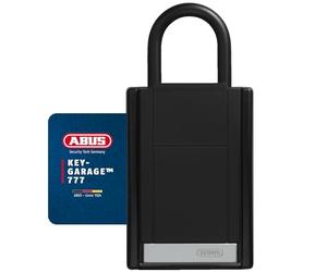 ABUS KeyGarage 777 - Caja para llaves con soporte de montaje - con código de llave - para llaves o pequeños objetos de valor - negro-plata