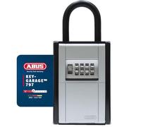 ABUS KeyGarage™ 797 - caja portallaves con arco de sujeción - para llaves u objetos de valor pequeños - negro y plateado