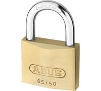 ABUS KG - Candado de llave, talla 50 mm | Cuerpo de cerradura de latón macizo, grillete de acero endurecido con Nano Protect, ideal para sótano, taquilla y jardín