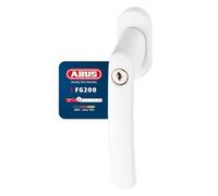 ABUS Manilla para Ventana con Cerradura FG200 AB208 - Manivela con Cilindro a Presión - Cierre Uniforme - Nivel de Seguridad ABUS 3 - 44259 - Blanco