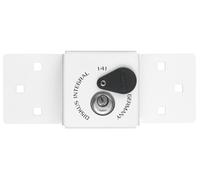 Abus Mecánico 141/200 Diskus Integral Furgoneta Cerradura Blanco & 26/70mm