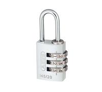 Abus Mecánico 145/20 20mm Aluminio Candado Combinación Plata 46574 ABU14520