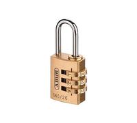 Abus Mecánico 165/20 20mm Latón Macizo Cuerpo Candado Combinación (3-Digit)