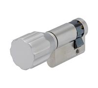ABUS Medio Cilindro con Pomo 10/K30 - Cerradura para Garajes y Puertas