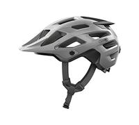 ABUS MTB casco Moventor 2.0 - casco de bicicleta cómodo para uso fuera de carretera - casco all-mountain - para hombres y mujeres - plata, talla S