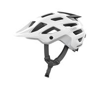 ABUS MTB casco Moventor 2.0 - casco de bicicleta cómodo para uso fuera de carretera - casco all-mountain - para hombres y mujeres - blanco mate, S