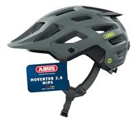 ABUS MTB-Casco Moventor 2.0 MIPS, Casco de Bicicleta en Gris, Talla M