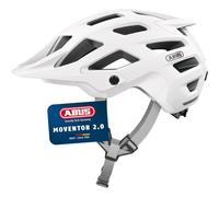 ABUS MTB-Helm Moventor 2.0, Blanco, S Casco de Bicicleta