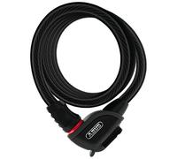 ABUS Phantom 8950/180 Antirrobo de cable TexFL - Juego de antirrobos con soporte TexFL para el cuadro de la bicicleta - 12/15 mm - Nivel de seguridad 5 - Negro