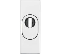 ABUS Roseta Protectora de Puertas RSZS316 con Escudo de Cilindro - para Puertas metálicas - Blanco - 09409