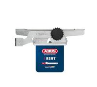 ABUS RS97 SB Cierre Antirrobo para Persianas - Seguro sin Taladro, 2 Uds | Protección contra empujes externos para persianas de ventanas, fijación manual en rieles de guía, juego de dos piezas
