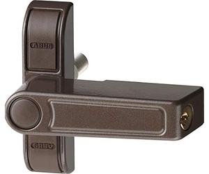 ABUS Seguro Adicional 2410 AL0089 - Cerradura con Pestillo de Seguridad para Ventanas de una Sola Hoja, Cierre Uniforme - Nivel de Seguridad ABUS 6 - 89617 - Marrón