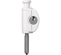 ABUS Seguro adicional para ventanas FTR70-72 W AL0125 - Juego de seguros y caja de cerradura - Cierre Uniforme - Nivel de Seguridad ABUS 4-03757 - 40 mm - Blanco
