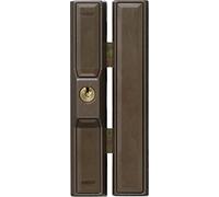 ABUS Seguro adicional para ventanas FTS88 - Cerradura para ventana con dos pasadores de acero - Cierre Distinto - Nivel de Seguridad ABUS 9-01754 - Marrón