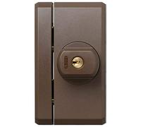 ABUS Seguro adicional para ventanas FTS96 AL0125 - Cerradura para ventana con dos pasadores de acero - Cierre Uniforme - Nivel de Seguridad ABUS 10 - 31744 - Marrón