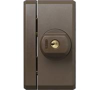 ABUS Seguro adicional para ventanas FTS96 AL0145 - Cerradura para ventana con dos pasadores de acero - Cierre Uniforme - Nivel de Seguridad ABUS 10 - 31746 - Marrón