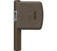 ABUS Seguro Lateral para Bisagras FAS101 - Bisagra de Seguridad Adicional para Ventanas - Nivel de Seguridad ABUS 10 - 24487 - Marrón