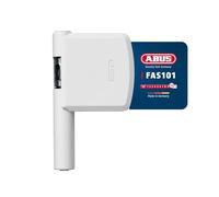 ABUS Seguro lateral para bisagras FAS101 – Seguridad adicional para ventanas – Nivel 10 – Blanco