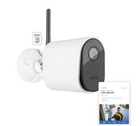 ABUS SmartLook - Cámara de vigilancia con detección de Movimiento, detección de Objetos, grabación 4K, notificaciones Push, visión Nocturna, micrófono, Tarjeta de Memoria, máscara de privacidad y