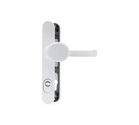 ABUS SRG92N ZS W 62568 - Protector de puerta con protección de cilindro y mango de doble cara, color blanco