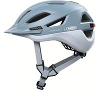 ABUS Urban-I 4.0 Ace Bicycle Helmet, Rechargeable Rear Light, 4 Light Modes, Visor, Size S, Blue