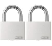 Abus T65AL/40_BLANCO - Candado My Lock aluminio 40mm Blanco (Paquete de 2)