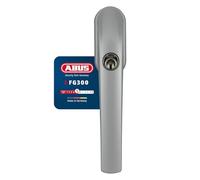 ABUS Tirador de ventana con cerradura FG300 AL0089 - Pomo de ventana con cilindro de presión, cierre uniforme, nivel de seguridad ABUS 5 - 89980 - Acero inoxidable