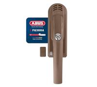 ABUS Tirador de ventana FG300A con alarma - Cerrable, cierre uniforme | Sonido de alarma 110 dBA, sensor de campo magnético 3D contra falsas alarmas, pasador cuadrado 32-44 mm