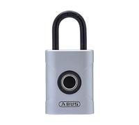ABUS Touch 57/45 cerradura de huella dactilar - candado sin llave, resistente a la intemperie - IP66 & IP68 - para gimnasio, oficina, hogar, jardín y mucho más, plata, 45mm