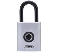 ABUS Touch 57/50 cerradura de huella dactilar - candado sin llave, resistente a la intemperie - IP66 & IP68 - para gimnasio, oficina, hogar, jardín y mucho más, plata, 50mm