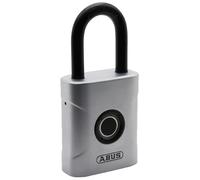 ABUS Touch 57/50 cerradura de huella dactilar - candado sin llave, resistente a la intemperie - IP66 & IP68 - para gimnasio, oficina, hogar, jardín y mucho más, plata, 50mm