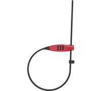 ABUS Travelguard Straplock 4mm Acero 75cm Combinación De 3 Diales Roja 95600