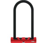 ABUS Ultimate 420 U-lock + soporte USH + cable de seguridad Cobra 10/120 - Juego de candados para bicicletas - nivel de seguridad 12 - Negro/Rojo