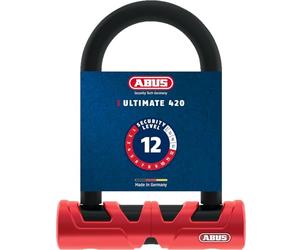 ABUS Ultimate 420 U-lock + soporte USH - Candado para bicicletas con grillete redondo y soporte - Nivel de seguridad 12