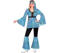 WIDMANN MILANO PARTY FASHION - Disfraz 60s Hippie Style, Reggae, Flower Power, Disco Fever, Schlagermove