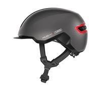 ABUS Urban Helmet HUD-Y - con luz LED trasera magnética recargable y cierre magnético - Casco de bicicleta genial para uso diario - para hombres y mujeres