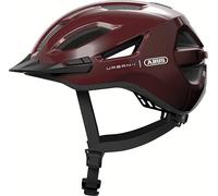 ABUS Urban-I 4.0 Bicycle Helmet, Rechargeable Rear Light, Visor, Ponytail Opening, Size S, Red