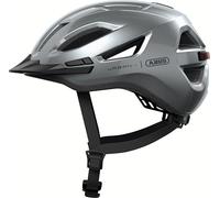 ABUS Urban-I 4.0 - Casco de Bicicleta con luz Trasera Recargable, 2 Modos de luz, Paraguas, Apertura de Trenza y Cierre magnético, para jóvenes, Mujeres y Hombres