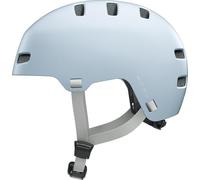 ABUS XOXO Casco de Ciclista, Casco Urbano en Look Skater, Casco para monopatín, Bicicleta, Scooter, con mentonera optimizada, para Adolescentes y Adultos, Talla M, Azul